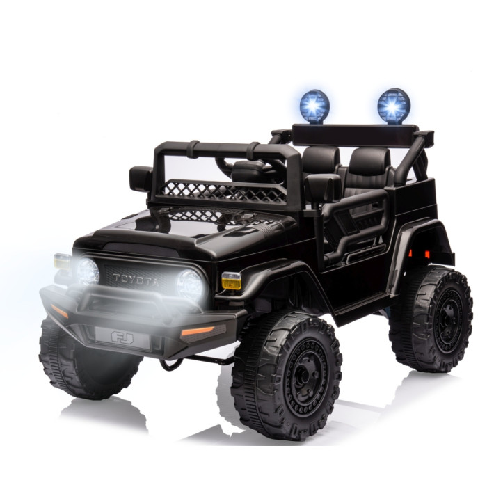 Licencované dětské elektrické SUV TOYOTA FJ CRUISER,  Bluetooth a dálkovým ovládáním, blac