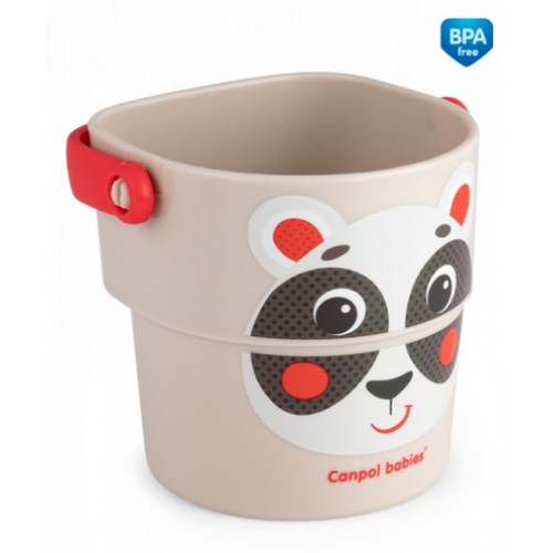 Canpol babies Hrnčeky na kúpanie Hello Little - 3 ks