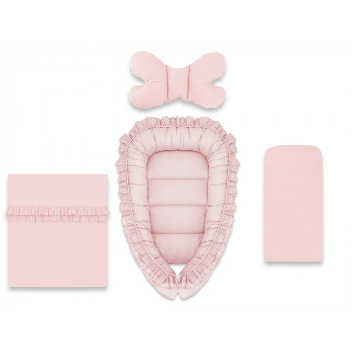 4-dielna sada obojstranné hniezdočko 55 x 75 cm, ROYAL - růžová