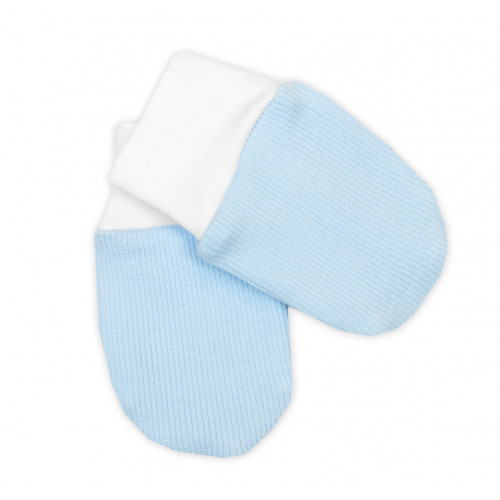 Rebrovaná sada, Star 5D, body, polodup., kabátik, čiapka, rukavice - modrá, biela, 62