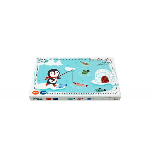 Adam Toys Drevená hra Tučniak na rybách