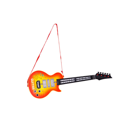 Detská rocková gitara s výučbou hry na gitare, s infračerveným senzorom a melódiami