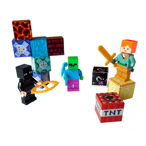 Magnetická stavebnica Minecraft s figúrkami 36ks