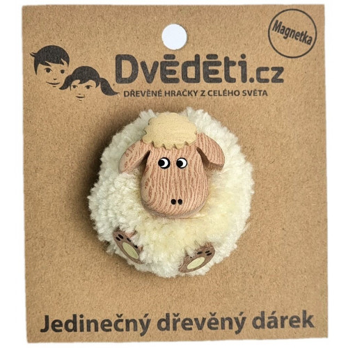 2Kids Toys Drevená magnetka veľká brmbolec Ovca