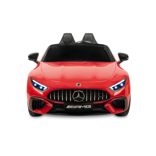 Elektrické autíčko Mercedes-Benz S63 AMG s diaľkovým ovládaním a LED, červené