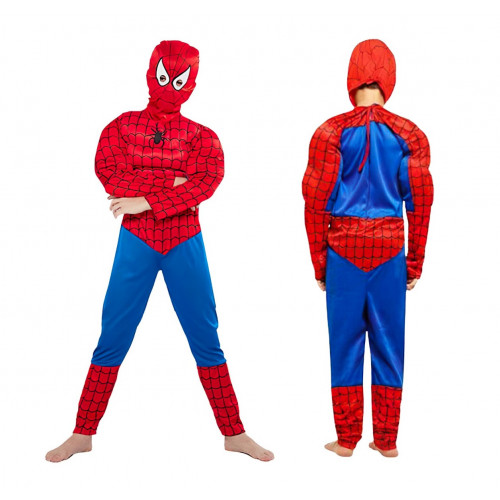 Detský kostým Svalnatý Spiderman 122-134 L