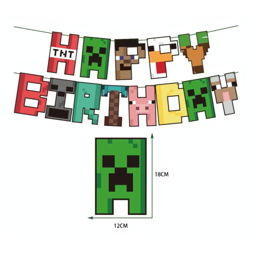 Veľká narodeninová sada Minecraft Pixel 49ks