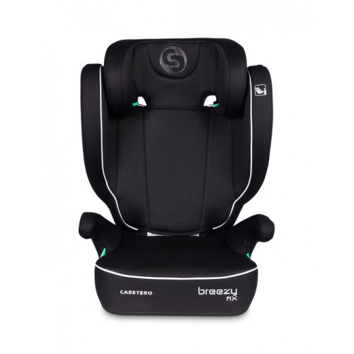 Detská autosedačka Breezy 2v1 s isofixom, 100-150 cm, čierna