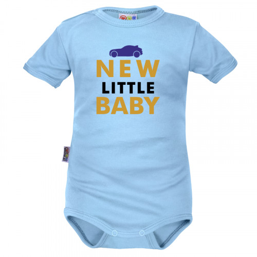 Body krátký rukáv Dejna New little Baby - Boy, modré, veľ. 74