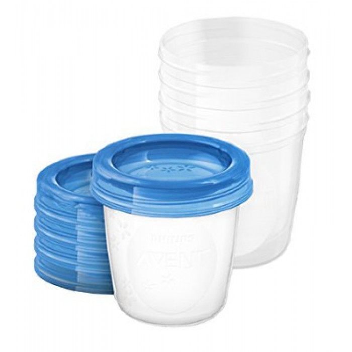 VIA poháriky s viečkami Avent - 180 ml