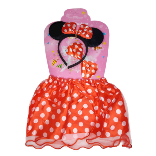 Detský kostým Myška Minnie s motýlikom 3v1