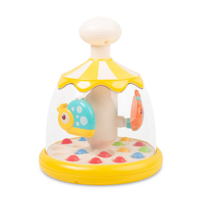 Toyz Edukačná hračka Kolotoč so zvieratkami – žltá, kolotoč, 6m+