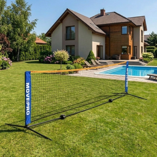 Univerzálna nastaviteľná sieť 3 v 1 na bedminton, volejbal a tenis s taškou, 305 x 140 cm
