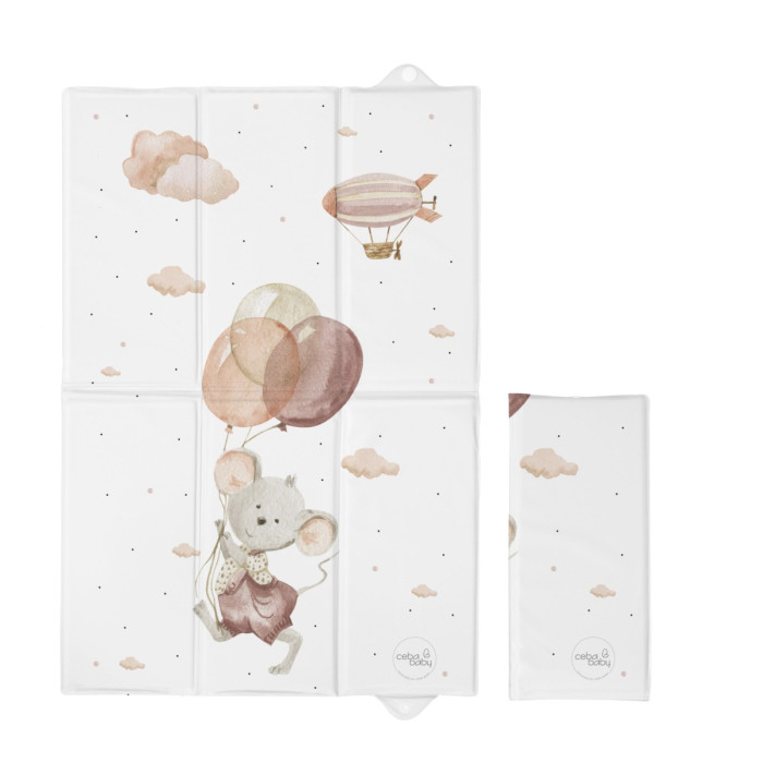 Cestovná prebaľovacia podložka 40×60 cm Basic – skladacia na cesty - Myška