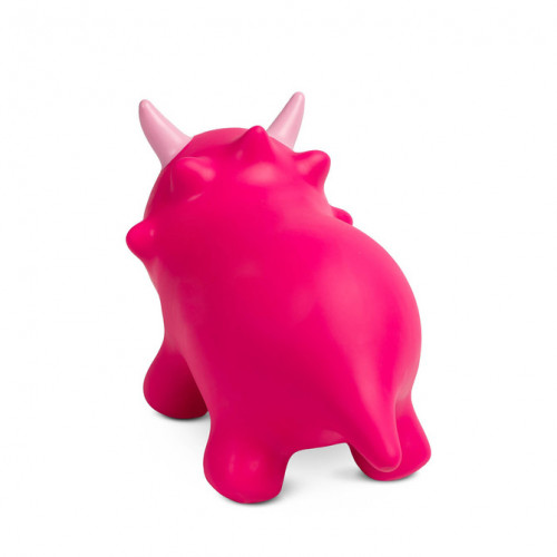 Skákacie Dino s pumpičkou, pink