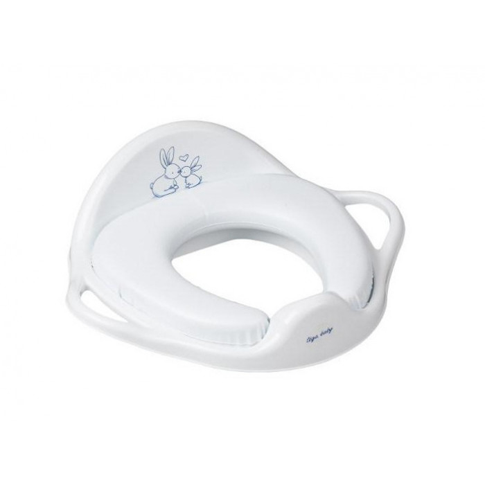 Tega Baby Adaptér, mäkké tréningové sedátko na WC Eco Bunny, biele