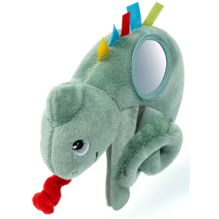 BabyOno Závesná plyšová hračka se zrcátkom - Chameleon