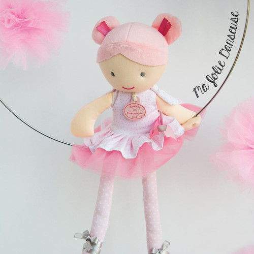 Doudou Jolijou Bábika baletka Lily Rose 36 cm