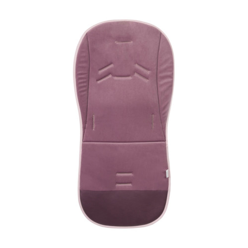 Vložka do kočíka set deluxe 4v1 – obojstranná, velvet a bavlna, kvietky, ružová