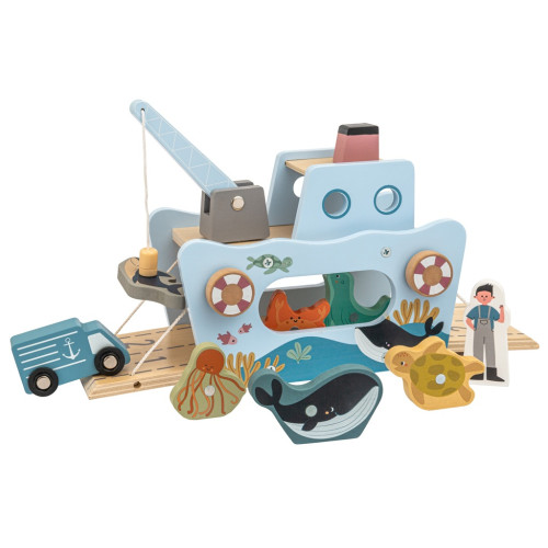 2Kids Toys Magnetická hračka Rybárska loď