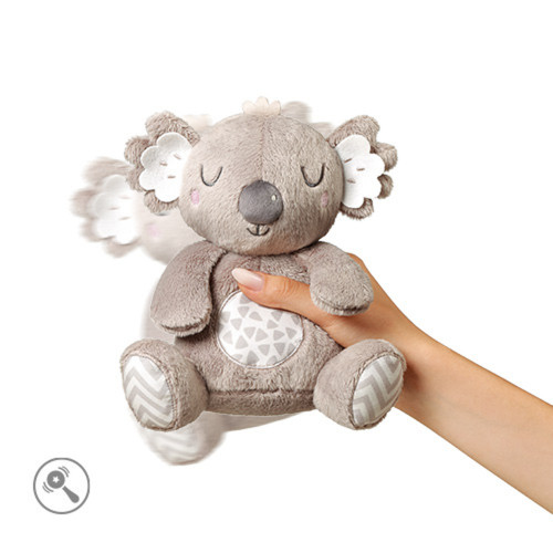 Plyšová hračka s hrkálkou Koala Coco, sivá