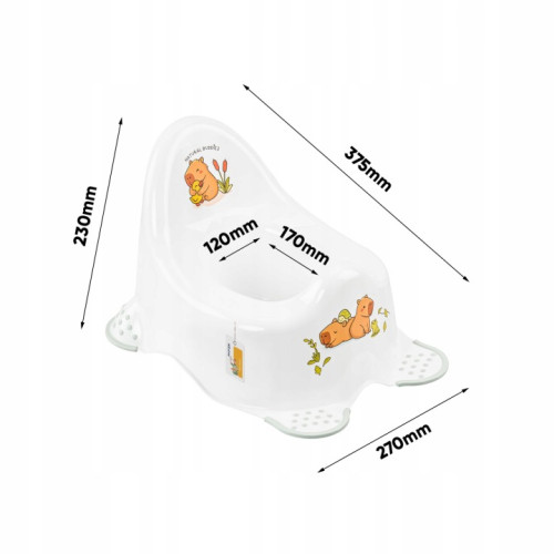 Detský nočník Keeeper, protišmykový, ergonomický, CUTE CAPYBARA