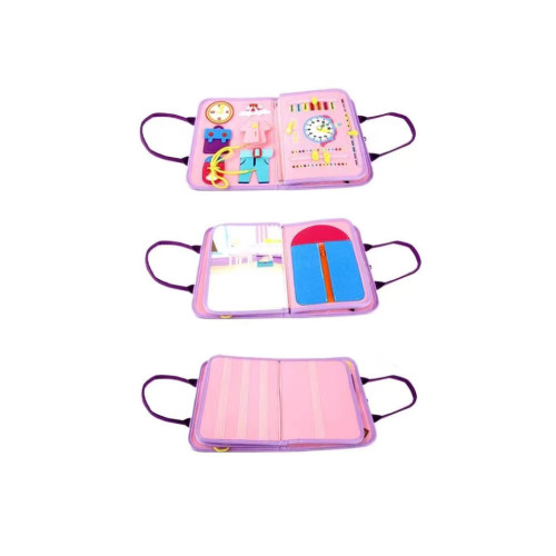 Senzoická aktivity kniha Jednorožec II – motorická látková kniha pre deti, 2Kids Toys