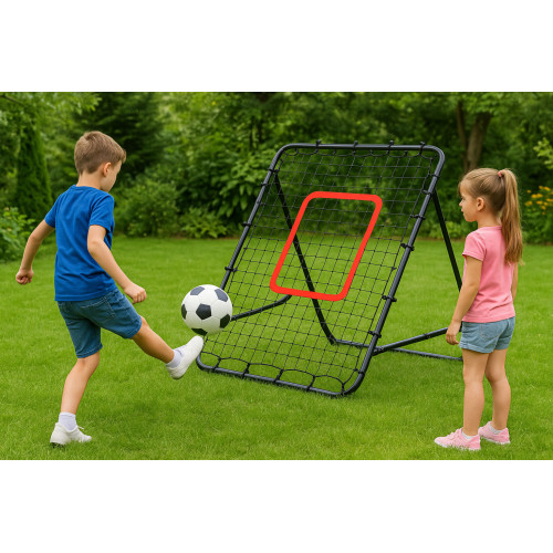 Futbalový rebounder tréningová odrážacia bránka pre deti 100x100 cm