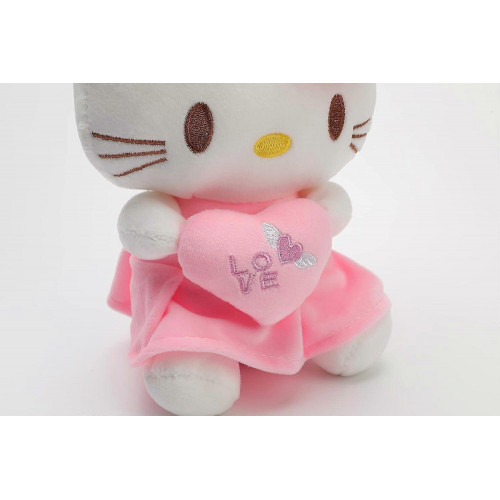 Plyšová hračka Hello Kitty so srdiečkom 25cm