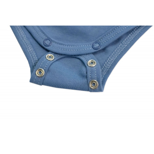 Rastúce body NATURE, dlhý rukáv s gombíkmi, bavlna, jeans, 68/74