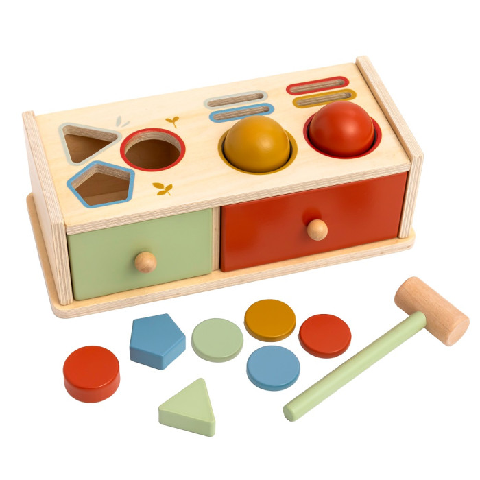 2Kids Toys Zatĺkačka a vkladačka Šuplíčky