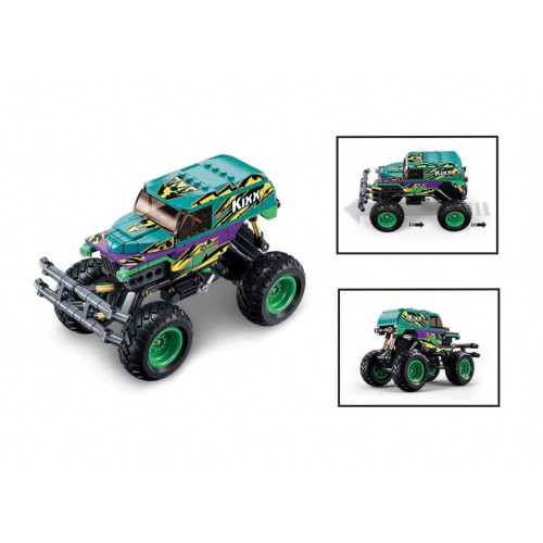 Sluban Power Bricks M38-B1161 Naťahovacie auto Bigfoot Green-Purple Speed Kixx