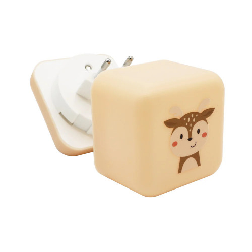 Detská nočná lampička – prenosné LED svetlo s dotykom - Srnka