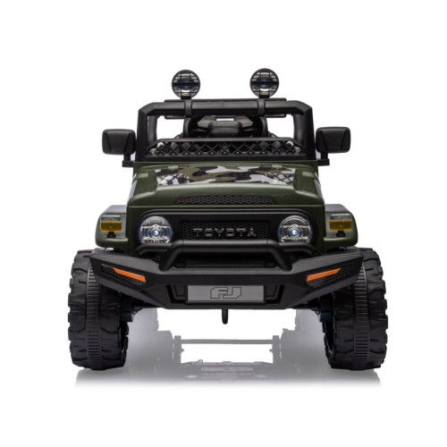 Licencované dětské elektrické SUV TOYOTA FJ CRUISER s Bluetooth a dálkovým ovládáním, army