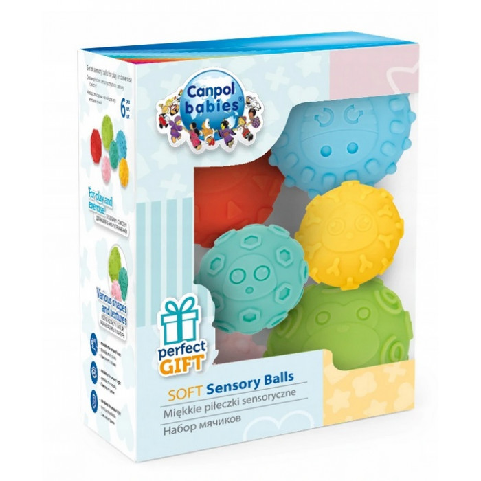 Canpol babies Senzorické loptičky 6 ks farebné