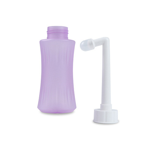 Popôrodná fľaška na intímnu hygienu s tryskou 340 ml, fialová