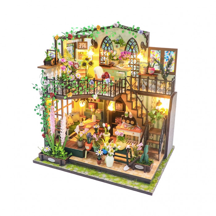 Miniatúra domčeka Darcyin kvetinový dom