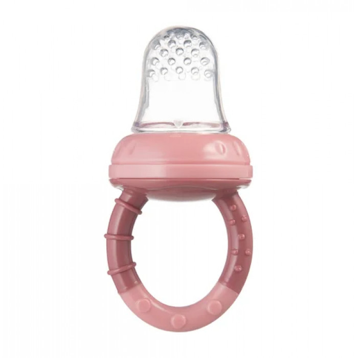 Silikónová kŕmna sieťka pre bábätko – sieťka na ovocie a príkrmy 6m+, ružová