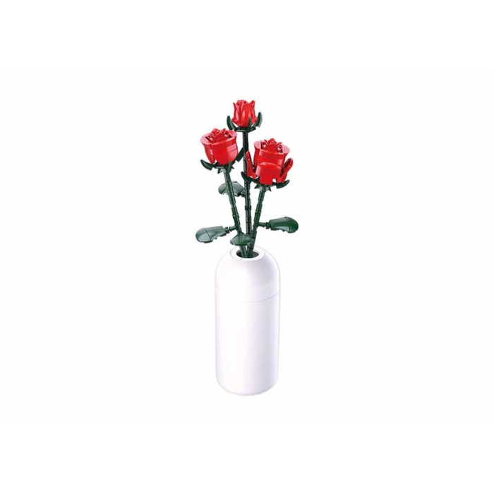 Sluban Flowers M38-B1101-04 Červená ruža vo váze