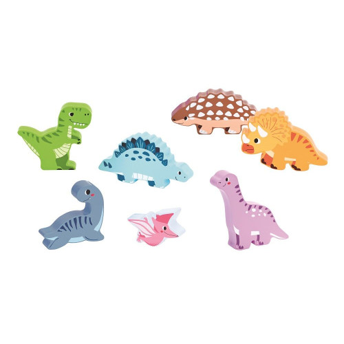 Drevené 3D puzzle - dinosaury