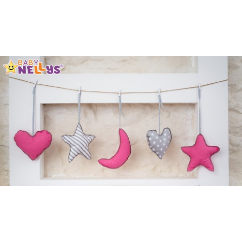 14-dielny set mega sada Be LOVE - Malina / sivá - sovička