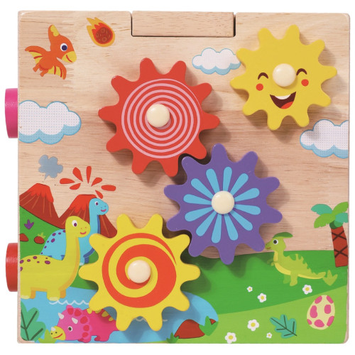 Motorická kocka s labyrintom Veselé zvieratká – 2Kids Toys, 3+