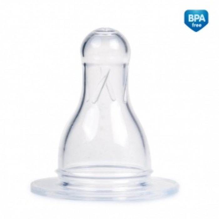 Silikónová guľatá cumlík čerešnička 2ks Canpol Babies, 3m +