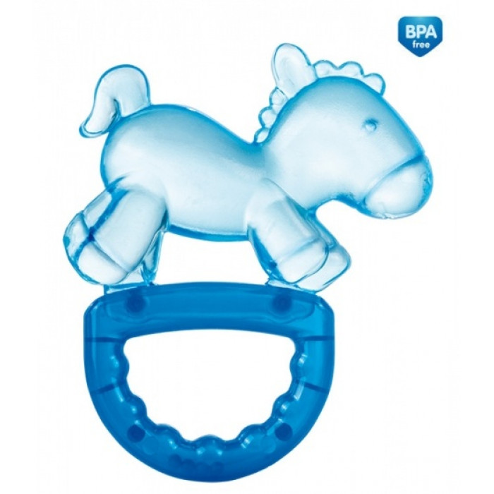 Hryzátko s hrkálkou Canpol Babies - Koník - modrý