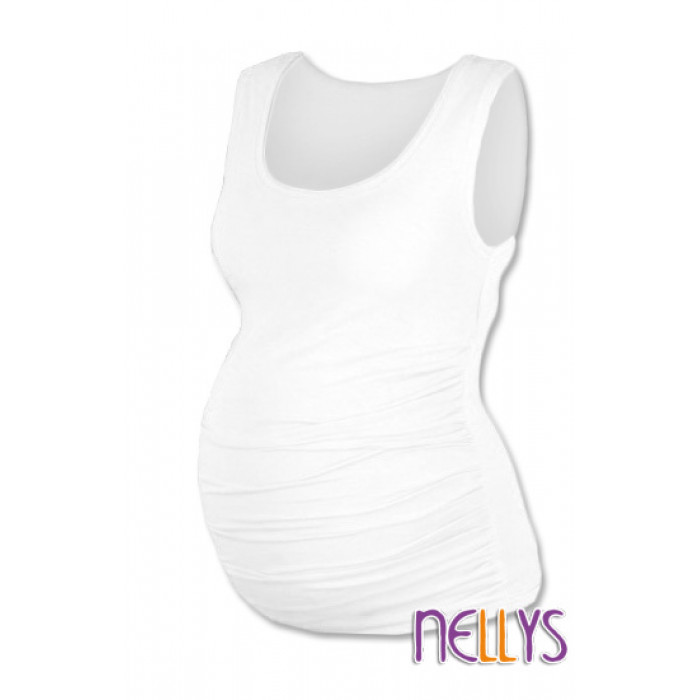 Be MaaMaa Top, tielko DANA nielen pre tehotné - biela, veľ. S/M