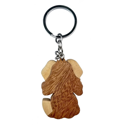 2Kids Toys Drevená kľúčenka veľká Pes s kosťou