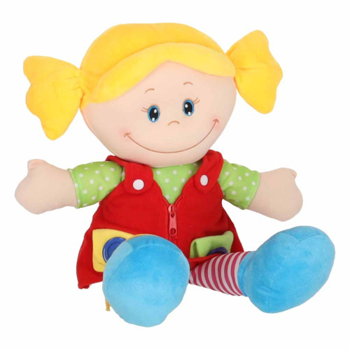 Montessori látková bábika Ivanka – senzorická maznavá bábika, 46cm, XXL