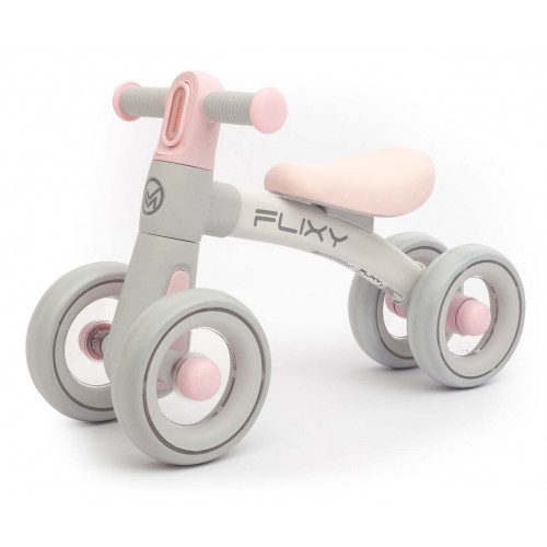 Detská odrážadlo FLIXY s LED svetlom a EVA kolesami (12–36 mesiacov), pink