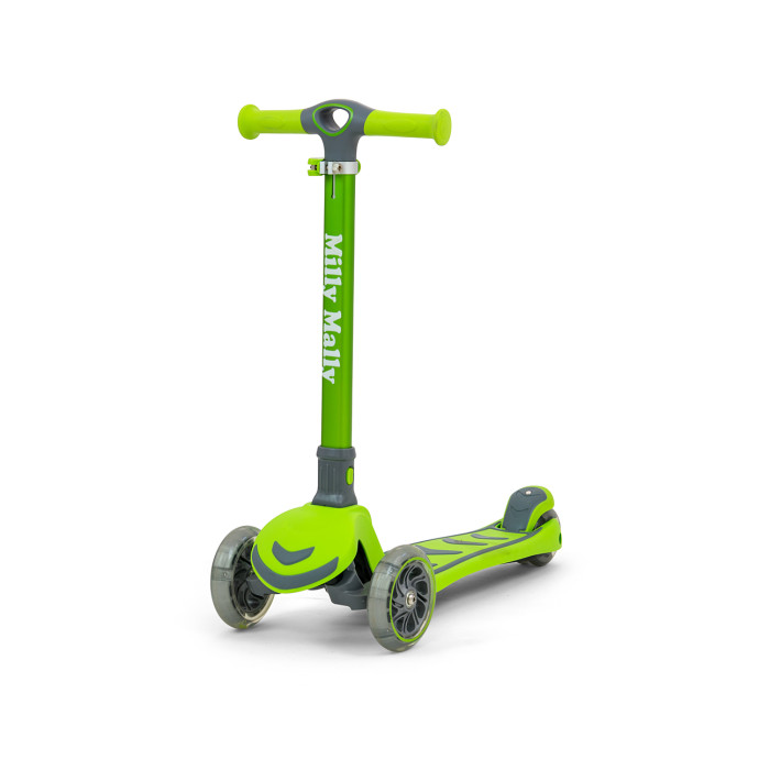 Detská trojkolesová kolobežka BOOGIE Scooter LED - zelená