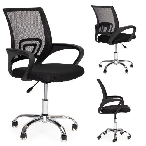 Detská otočná kancelárska stolička k počítaču, ergonomicky tvarovaná, výškovo nastaviteľná